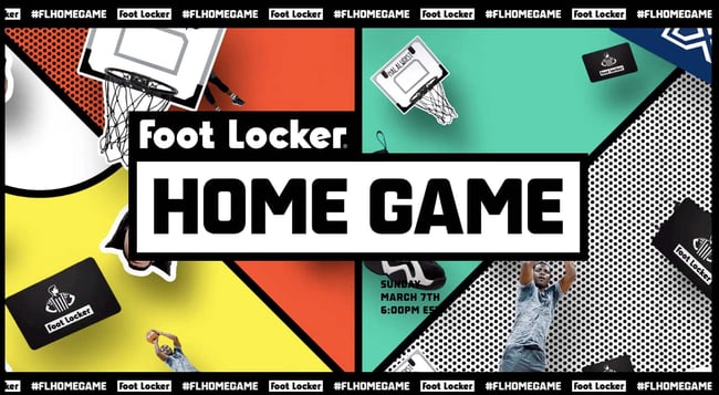 Interactive website for Foot Lockers Home Game contest